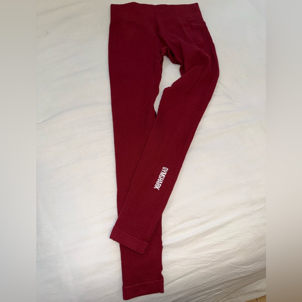 Gymshark Kids Burgundy Leggings